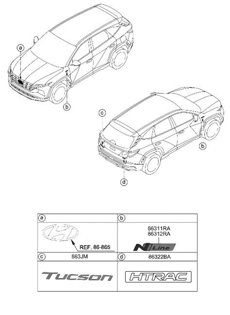 86318 N9000 Genuine Hyundai EMBLEM N LINE RH