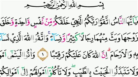 Contoh Untuk Surah An Nisa Ayat 1 VancertWaller