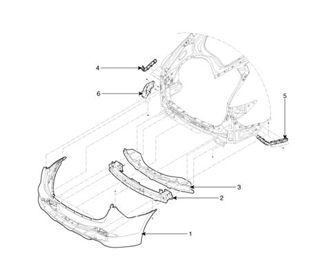 Hyundai Santa Fe DM Components And Components Location Rear Bumper