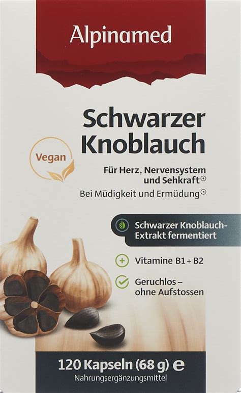 ALPINAMED Schwarzer Knoblauch Kaps 120 Stk Apotheke Gränichen