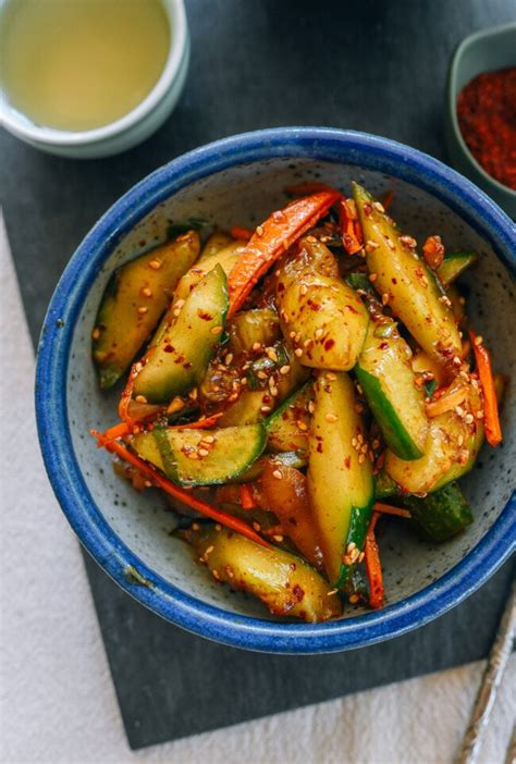 Oi Muchim Spicy Korean Cucumber Salad The Woks Of Life