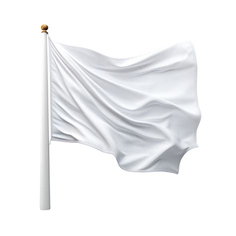 blank white flag isolated on transparent background 44813149 PNG