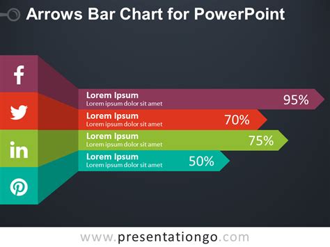 Arrows Bar Chart For Powerpoint Presentationgo Hot Sex Picture