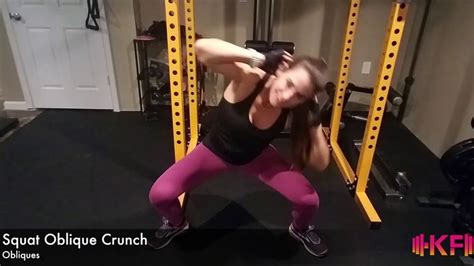 Squat Oblique Crunch #fitness #weights #health #healthandfitness #gym #mobile #fitnessjourney # ...