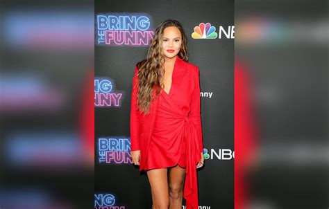 Chrissy Teigen Hilariously Shows Off The Lingerie Shes Outgrown On