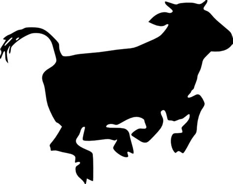 Jumping Cow Clip Art At Vector Clip Art Online Royalty