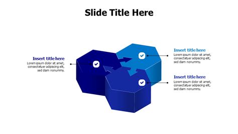 Three 3d pieces template Inforgraphics & Slides