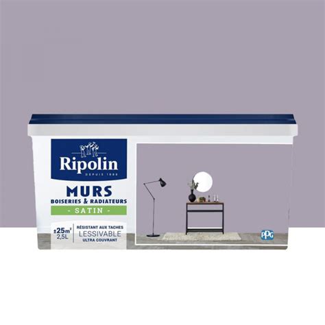 Peinture Murs Boiseries Radiateurs RIPOLIN Satin Bâton de réglisse