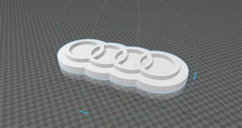 Free STL file audi logo 3d・3D print object to download・Cults