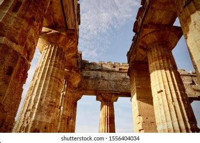 Columns Temple Hera Ii Paestum Italy Stock Photo 1556404034 | Shutterstock