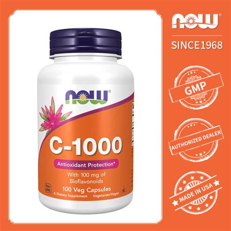 NOW Foods Vitamin C 1000 100 Veg Capsules Lazada PH