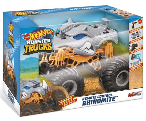 Samochód zdalnie sterowany Hot Wheels Monster Trucks Rhinomite 63684