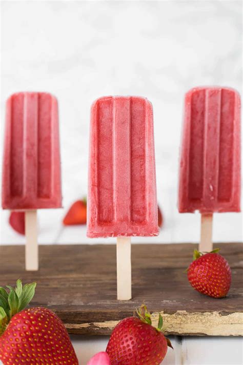 Strawberry Popsicles