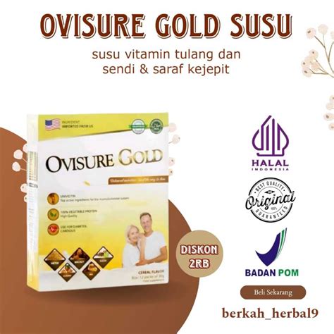 Jual Ovisure Gold Susu Obat Vitamin Tulang Dan Sendi Syaraf Kejepit