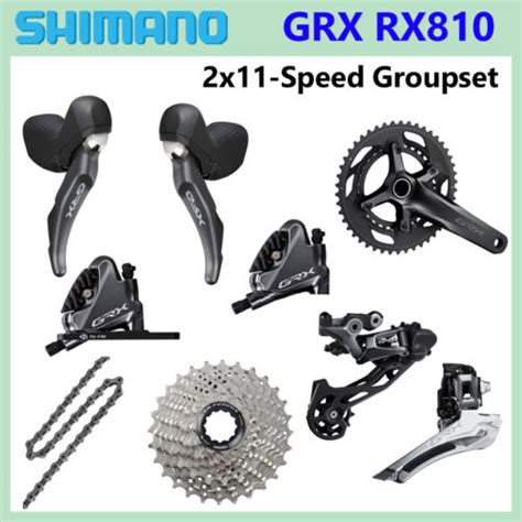 New Shimano Grx Rx810 2x11 Speed Gravel Road Groupset Rx600 Crankset 170 172 5mm Ebay