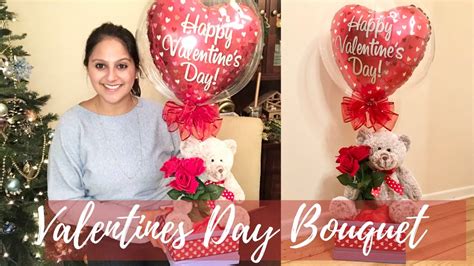 Diy Valentine S Day Bubble Balloon Teddy Bear Arrangement Balloon