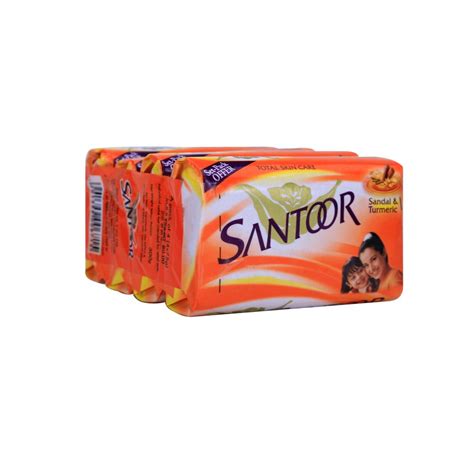 Buy Santoor Sandal And Turmeric Soap G Pack Of Online At Low