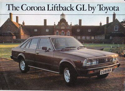 1979 TOYOTA RT132R CORONA LIFTBACK GL British 8p Brochure EBay