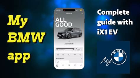 My Bmw App Complete Guide With Bmw Ix1 Includes Demo Of Interior