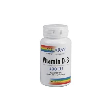 SOLARAY VITAMIN D3 400 IU 120 CAP Farmacia Albir