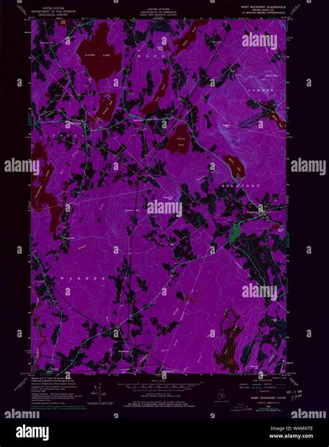 Maine Usgs Historical Map West Rockport 807299 1955 24000 Inversion