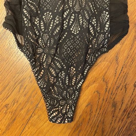 Victorias Secret Black Lace Teddy Gem