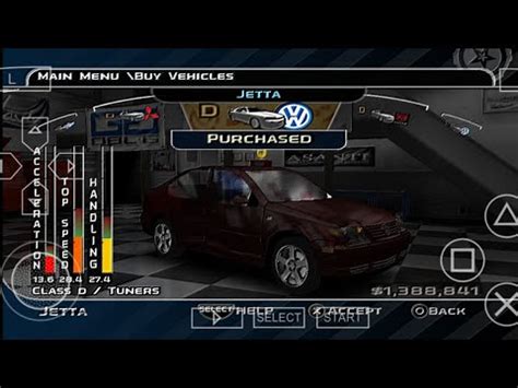 Midnight Club 3 PSP Tunando E Testando Carros 12 Volkswagen Jetta