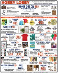 Hobby Lobby Ad Circular Rabato