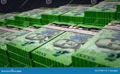 Costa Rica Colon Money Banknote Pack Growth Up Loop Stock Footage