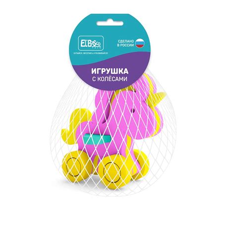 Игрушка-каталка для малышей с колесами Единорог EL'BASCO Игрушки ...
