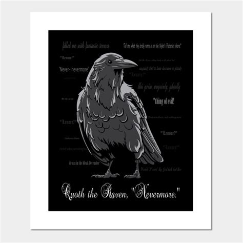 Edgar Allan Poe Quoth The Raven Nevermore Edgar Allan Poe Posters