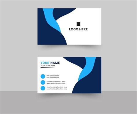 Premium Vector Gematric Shape Corporate Business Card Layout Template