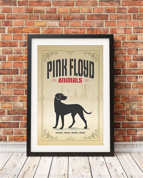 Pink Floyd Dog Original Print Design officially Licensed - Etsy