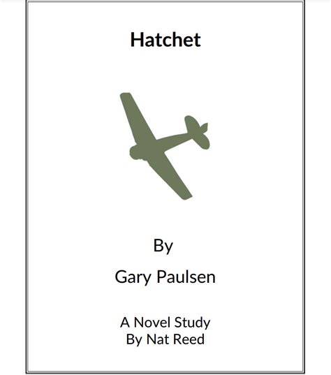 Hatchet Novel Study Study Guide For 6th 9th Grade Lesson Planet