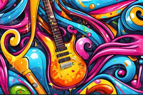 Music Graffiti Wallpaper, Graffiti Background, Music Graffiti Pattern ...