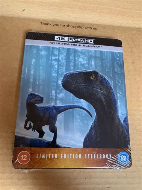 Jurassic World Dominion K Uhd Blu Ray Steelbook New Sealed