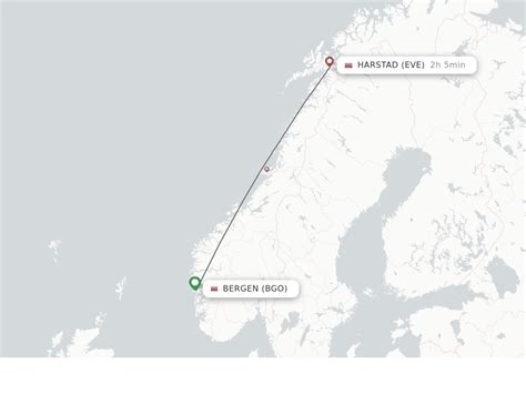 Direct Non Stop Flights From Bergen To Harstad Narvik Schedules