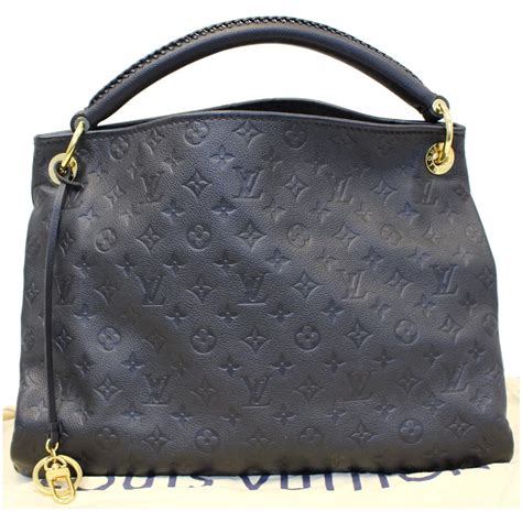 LOUIS VUITTON Artsy MM Empreinte Leather Shoulder Bag Black-US