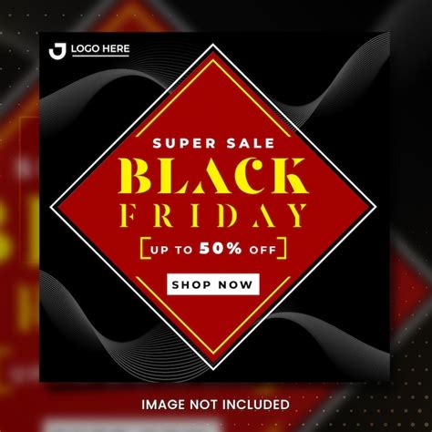 Premium Psd Black Friday Sale Design Template