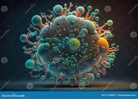 Illustration of the Virus Cell Stock Illustration - Illustration of illness, curve: 271160907