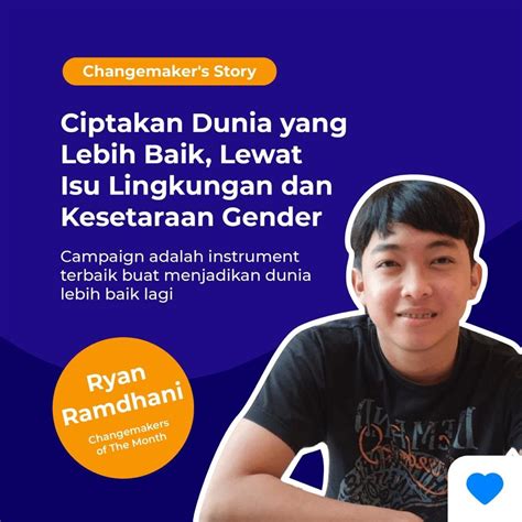 Champ On Twitter Hi Changemakers Kenalan Yuk Sama Kak Ryan Ramdhani