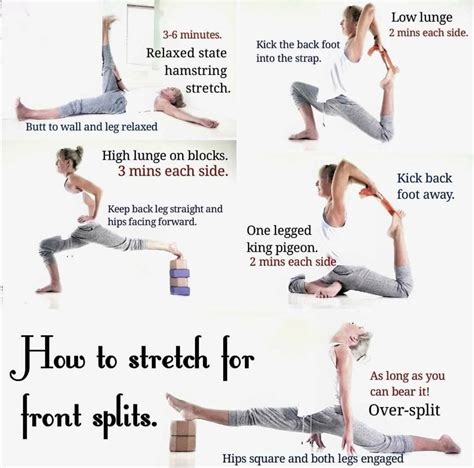 Front Splits Stretches Hamstring Stretch Basic Yoga Poses Basic Yoga