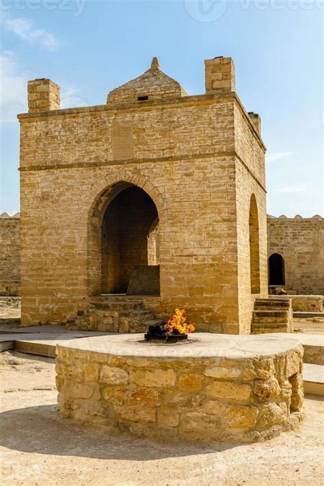 Ancient Stone Temple Of Atashgah Zoroastrian Place Of Fire Worship