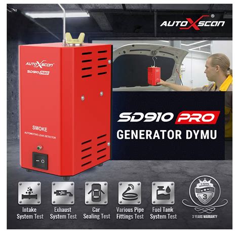 Generator Dymu Tester Szczelno Ci Silnika Rur I W Y Autoxscan