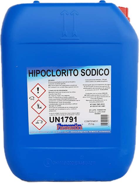 Fuensantica Hipoclorito S Dico Piscinas Cloro Liquido Kg