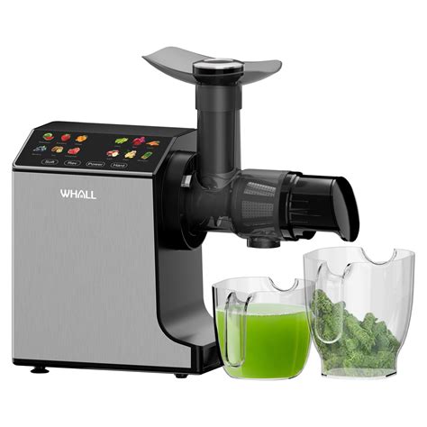 Whall Slow Juicer Masticating Juicer With Touchscreen Stainless Steel