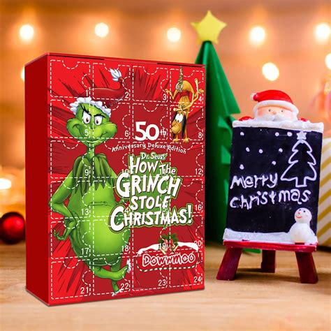 Buy 2024 Christmas Advent Cute Cartoon Advent 2024 Green Monster