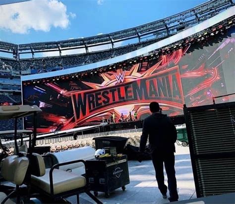 SPOILER: WrestleMania 35 Stage Design. : r/WWE