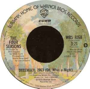 The Four Seasons – December, 1963 (Oh, What A Night) – Vinyl (Monarch ...