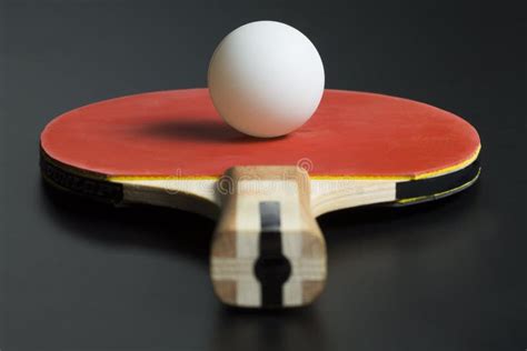 103 Ping Pong Racket Ball Dark Table Stock Photos Free Royalty Free